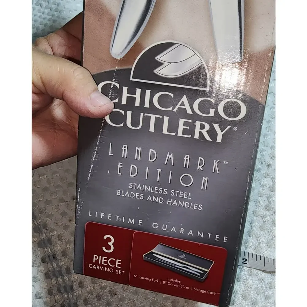 CHICAGO CUTLERY NIB LANDMARK EDITION SET OF 2 WITH HARD BOX